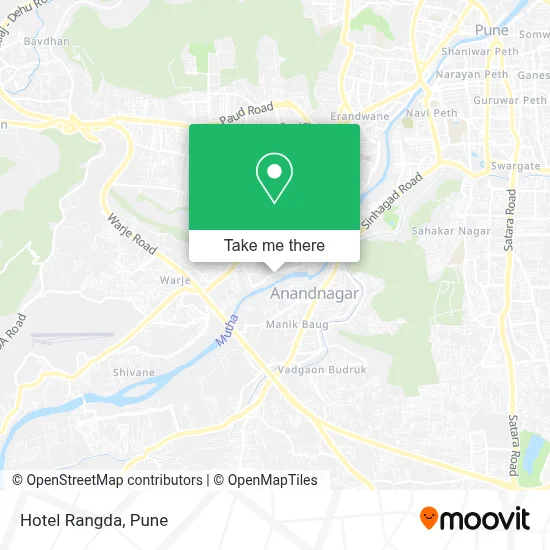 Hotel Rangda map