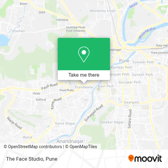 The Face Studio map