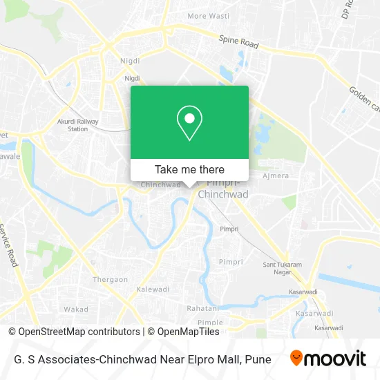 G. S Associates-Chinchwad Near Elpro Mall map