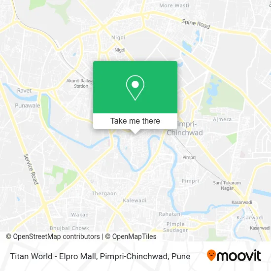 Titan World - Elpro Mall, Pimpri-Chinchwad map