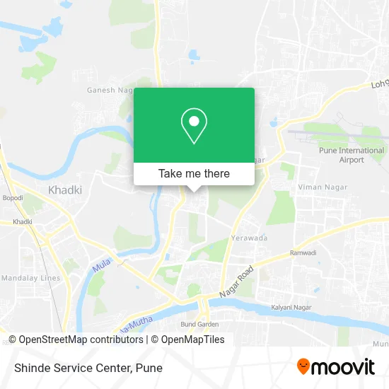 Shinde Service Center map