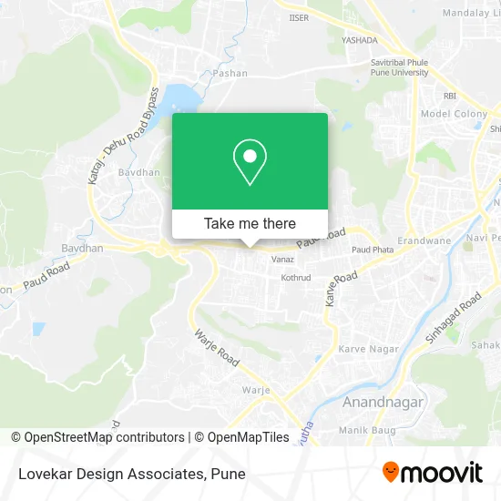 Lovekar Design Associates map