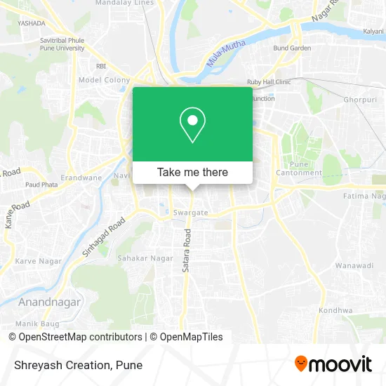Shreyash Creation map