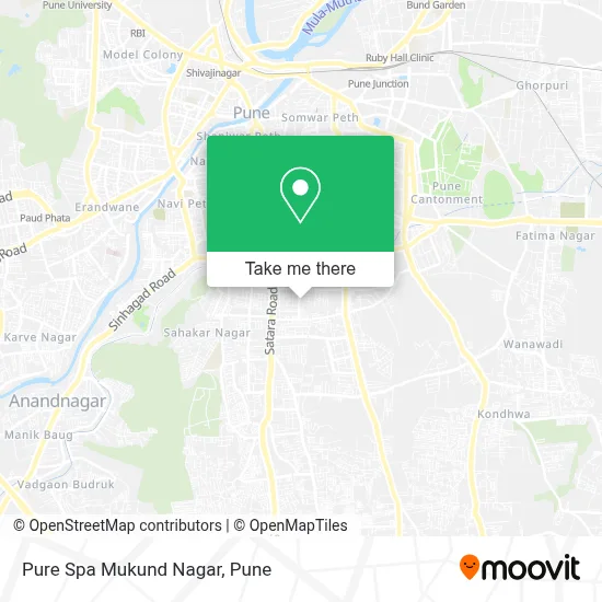 Pure Spa Mukund Nagar map