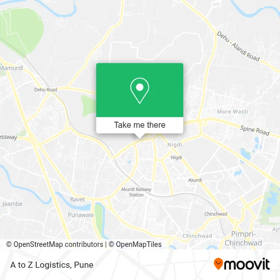 A To Z Logistics map