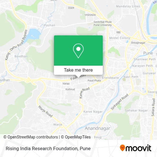Rising India Research Foundation map