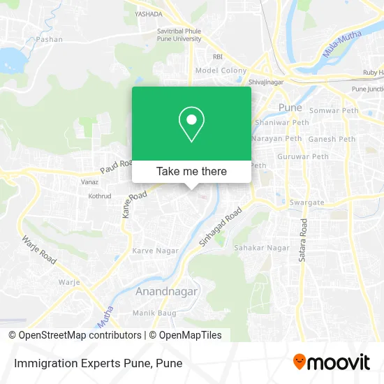 Immigration Experts Pune map