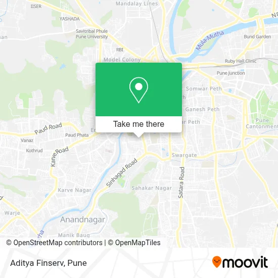 Aditya Finserv map
