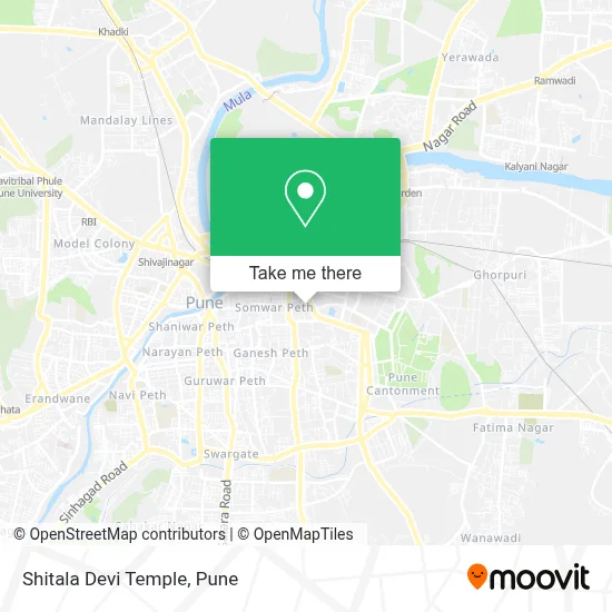 Shitala Devi Temple map