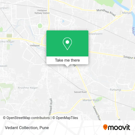 Vedant Collection map
