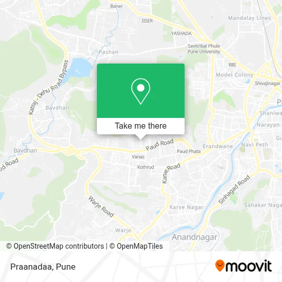 Praanadaa map