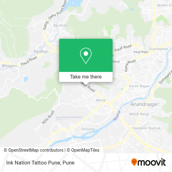 Ink Nation Tattoo Pune map