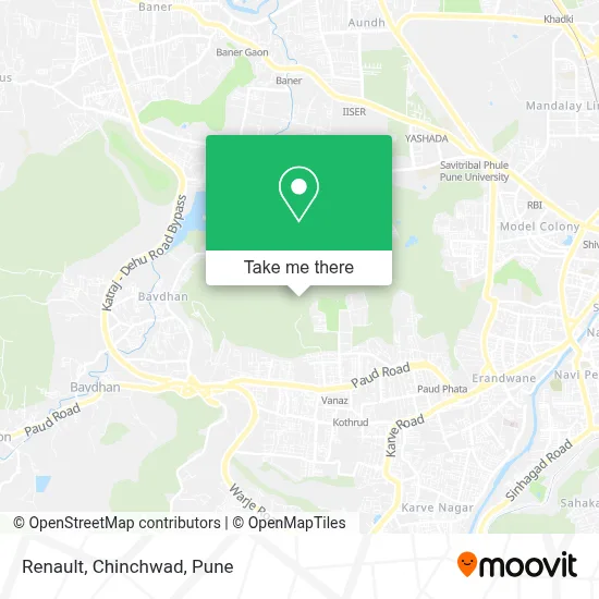Renault, Chinchwad map