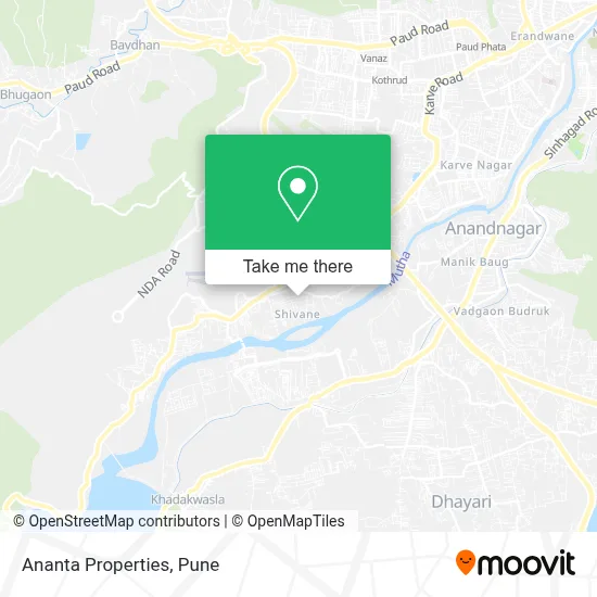 Ananta Properties map