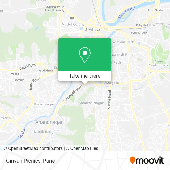 Girivan Picnics map