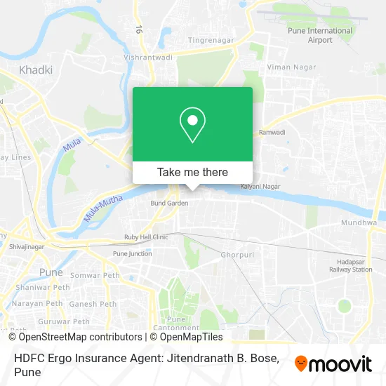 HDFC Ergo Insurance Agent: Jitendranath B. Bose map