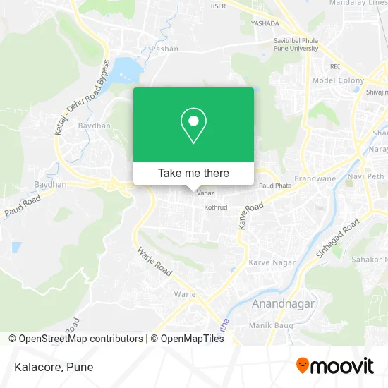 Kalacore map