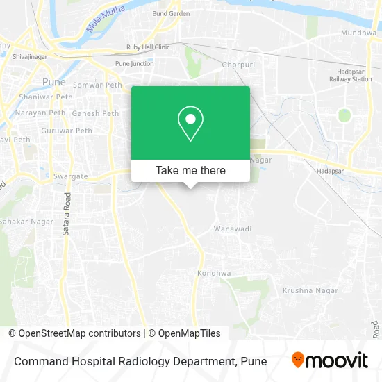 Command Hospital Radiology Department map