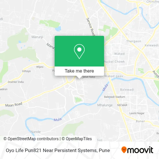 Oyo Life Pun821 Near Persistent Systems map