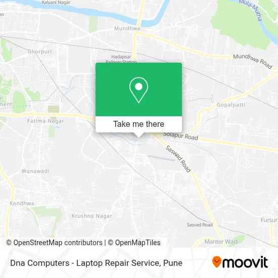 Dna Computers - Laptop Repair Service map