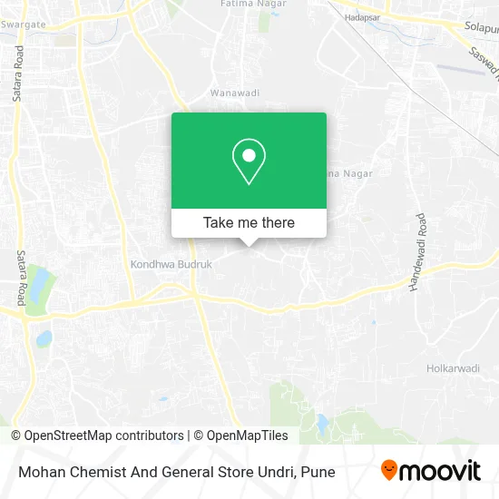 Mohan Chemist And General Store Undri map