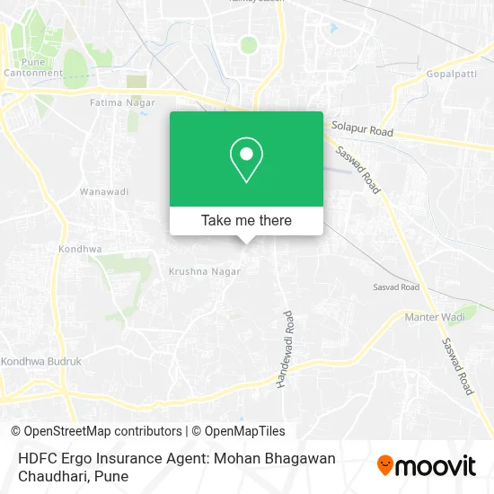 HDFC Ergo Insurance Agent: Mohan Bhagawan Chaudhari map