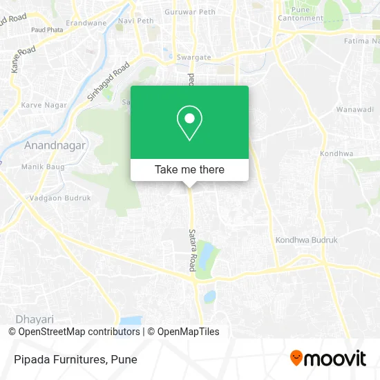 Pipada Furnitures map
