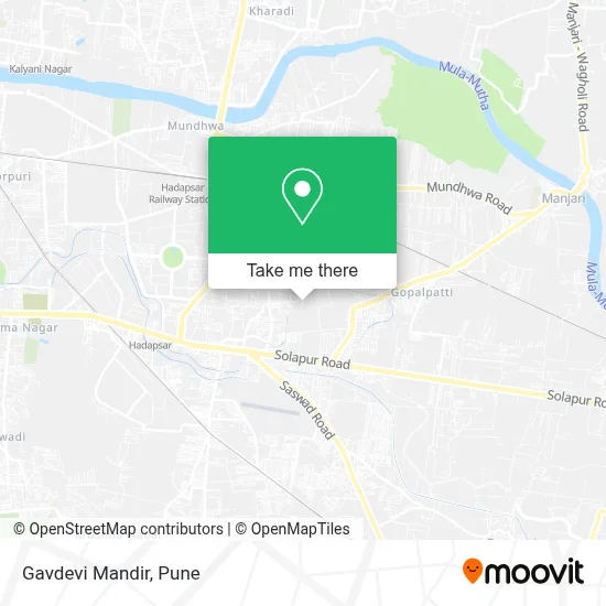 Gavdevi Mandir map