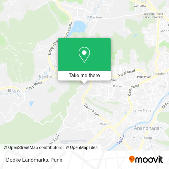 Dodke Landmarks map
