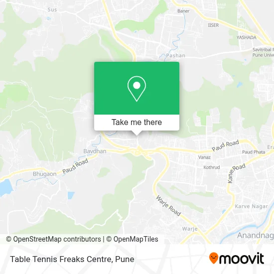 Table Tennis Freaks Centre map