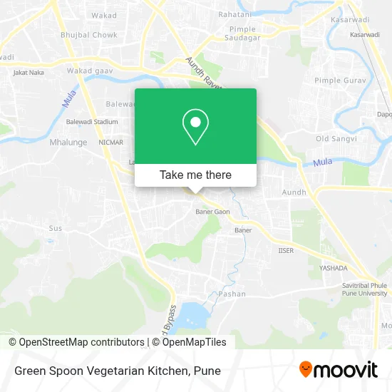 Green Spoon Vegetarian Kitchen map