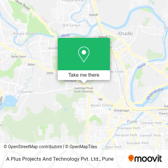 A Plus Projects And Technology Pvt. Ltd. map