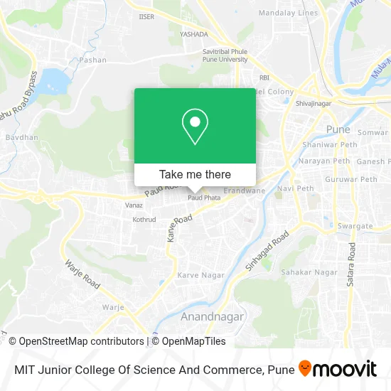MIT Junior College Of Science And Commerce map