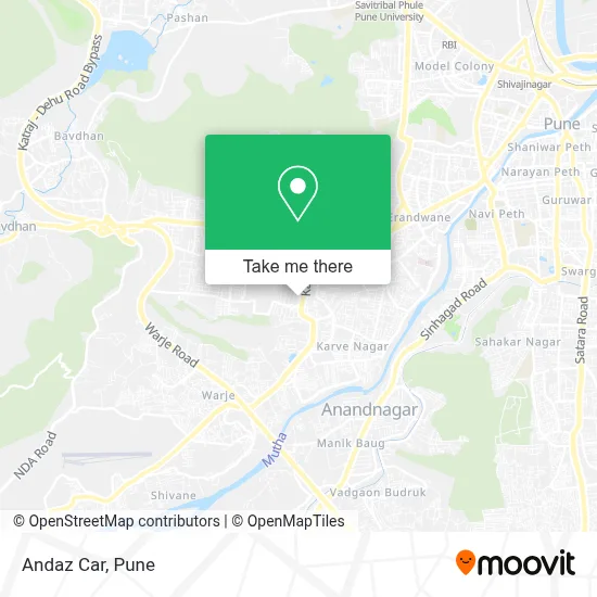 Andaz Car map