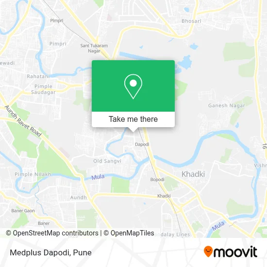 Medplus Dapodi map