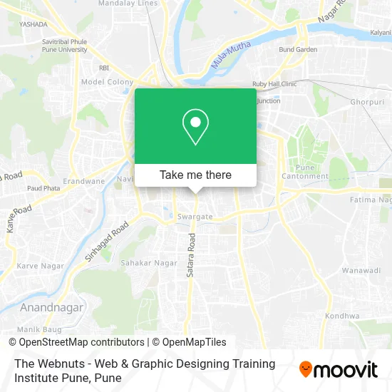 The Webnuts - Web & Graphic Designing Training Institute Pune map