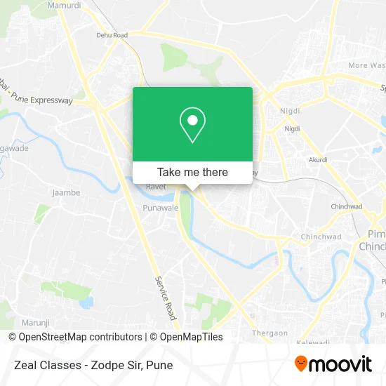 Zeal Classes - Zodpe Sir map