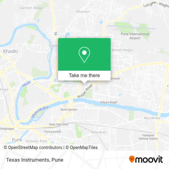 Texas Instruments map