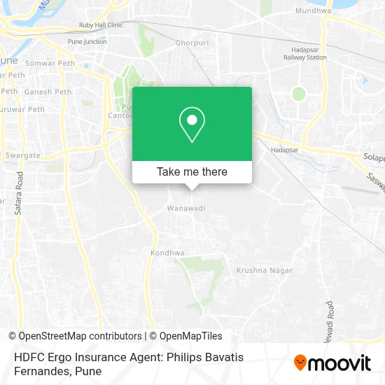 HDFC Ergo Insurance Agent: Philips Bavatis Fernandes map