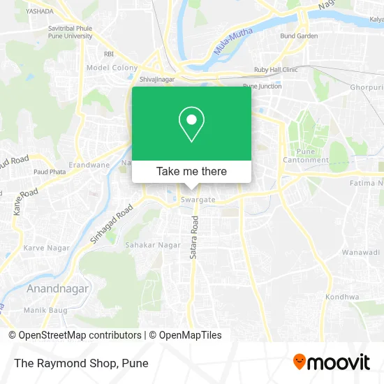 The Raymond Shop map