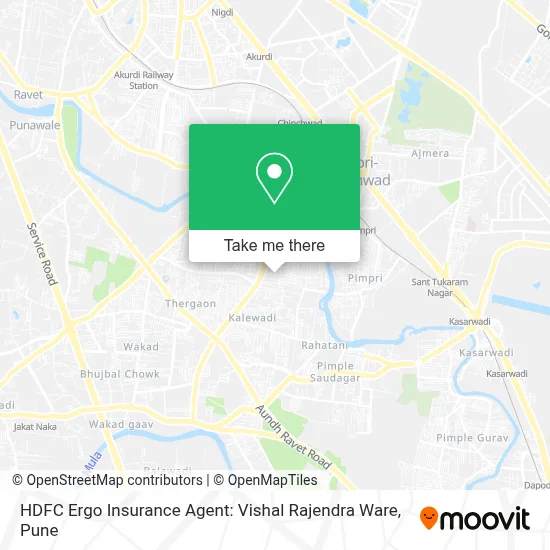 HDFC Ergo Insurance Agent: Vishal Rajendra Ware map