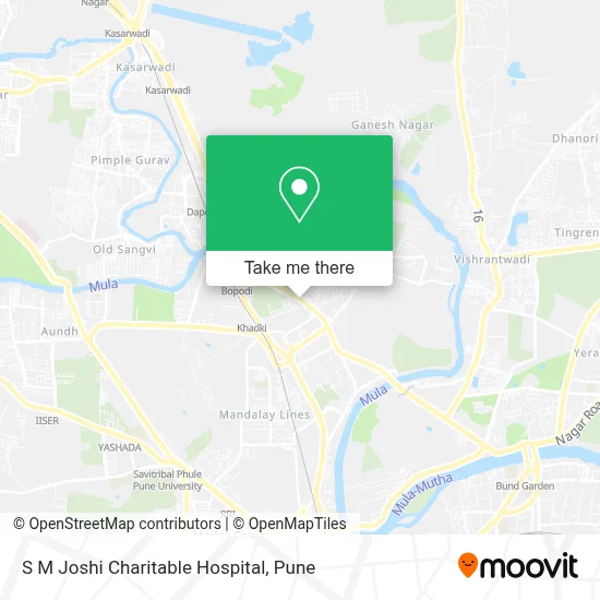 S M Joshi Charitable Hospital map