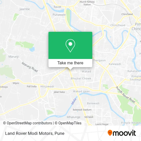 Land Rover Modi Motors map