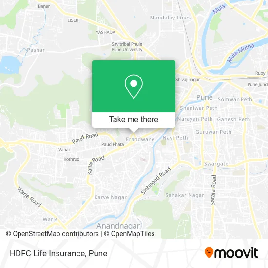 HDFC Life Insurance map