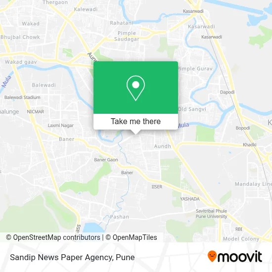 Sandip News Paper Agency map