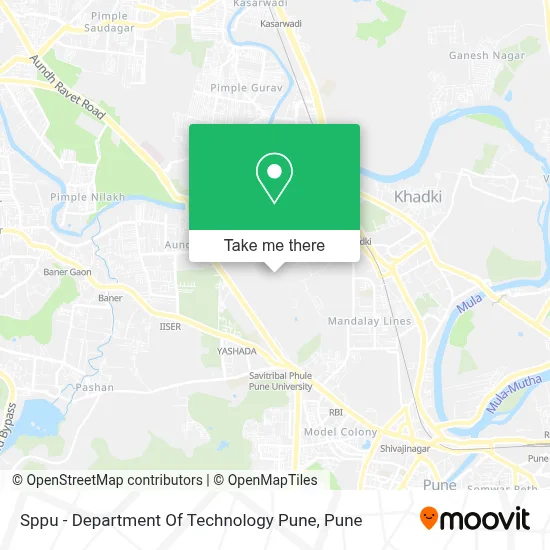 Sppu - Department Of Technology Pune map