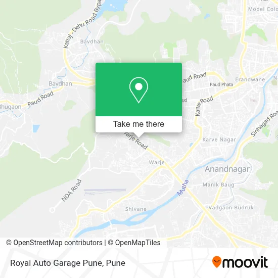 Royal Auto Garage Pune map