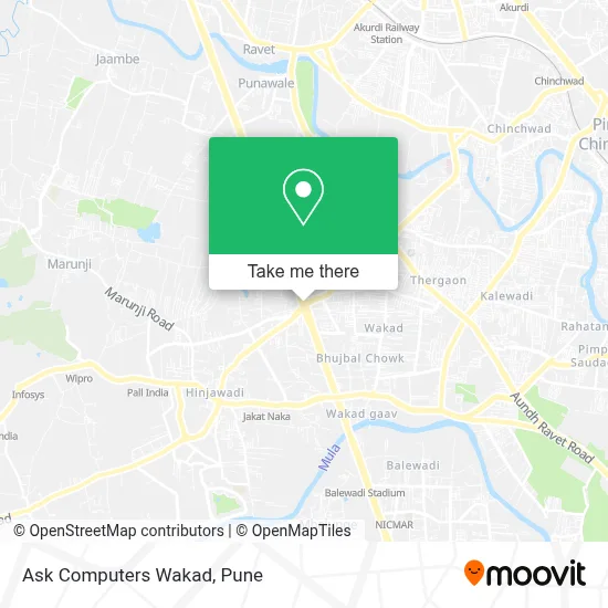 Ask Computers Wakad map