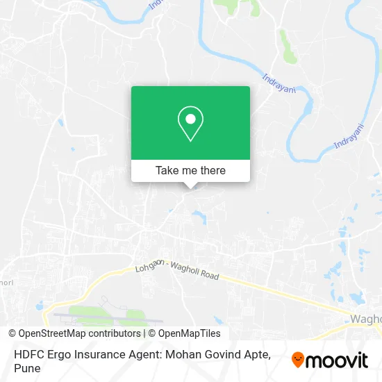HDFC Ergo Insurance Agent: Mohan Govind Apte map