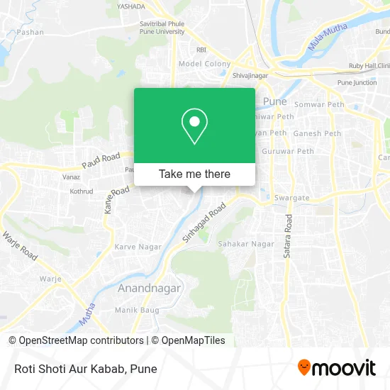 Roti Shoti Aur Kabab map